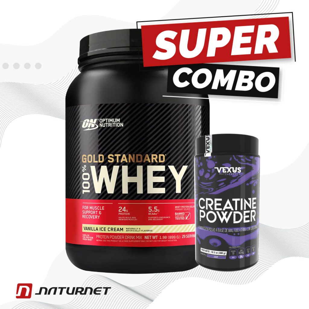 Gold Standard 2 lb + Creatina 300 gr - Naturnet Colombia