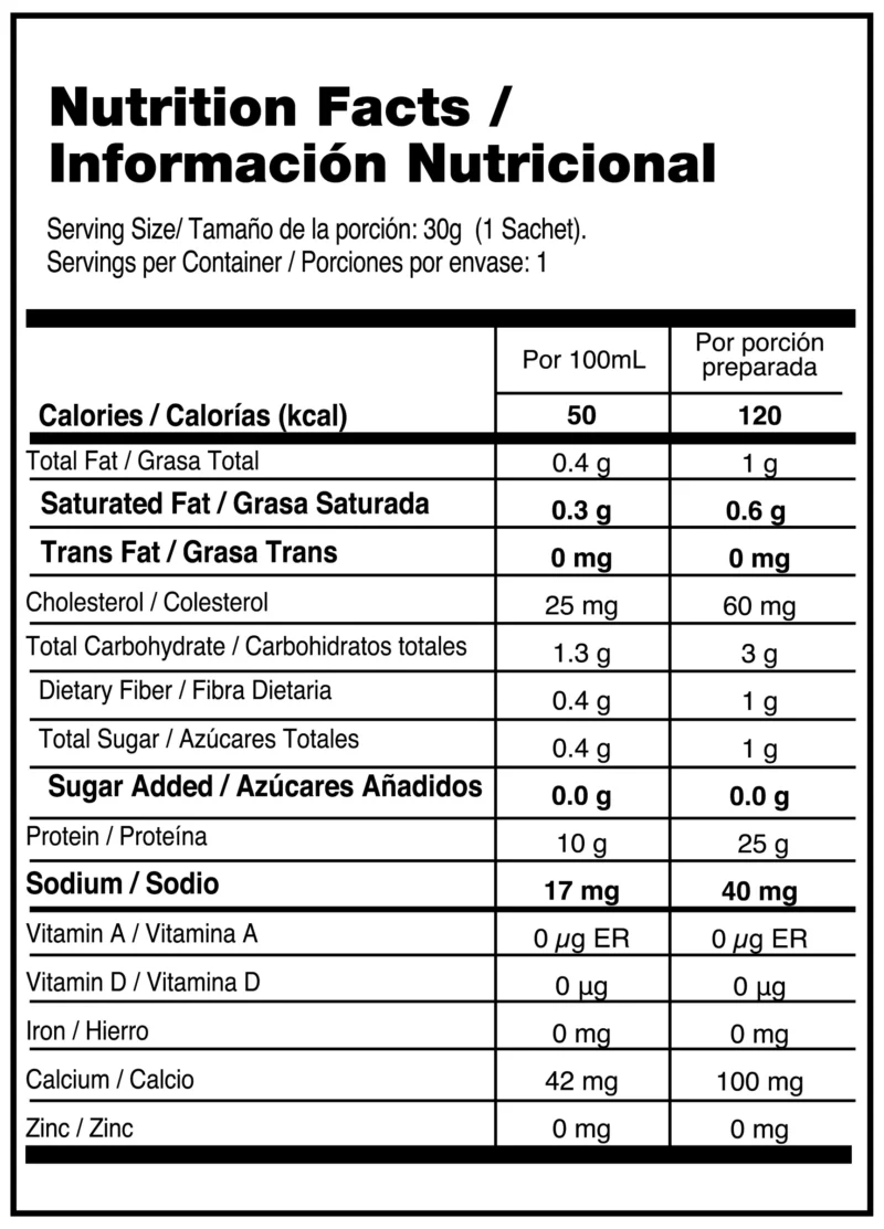 Alternative view of Sachet Whey Elite Vainilla 30 Gr Vitanas